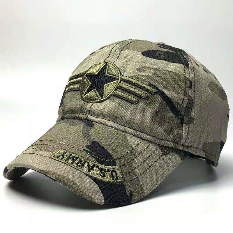 Baseball Hat Men's Spring And Autumn Camouflage Military Hat Duck Cap Korean Version Of The Trend Outdoor Casual Sun Protection Hat