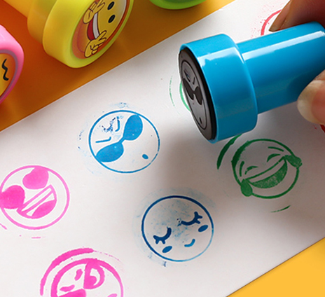 卡通可爱小印章教师评语章公主宝宝小孩玩具彩色产品图