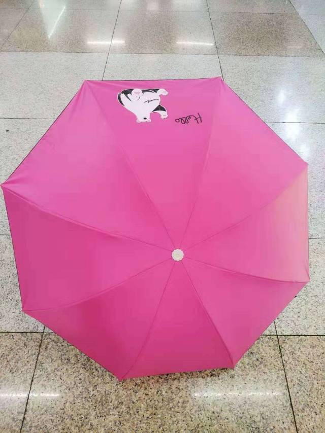 403 Vinyl cartoon three-fold Umbrella, Premium umbrella, umbrella wholesale umbrella, Sun umbrella details Picture