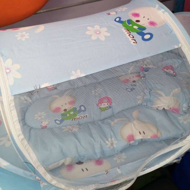 婴儿蚊帐小宝宝床新生小孩儿童防蚊罩蒙古包婴儿床可折叠床上细节图
