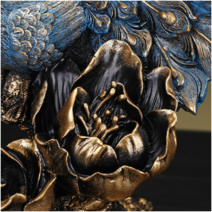 欧式创意孔雀摆件酒柜家居客厅玄关现代装饰品新房结婚礼物工艺品细节图