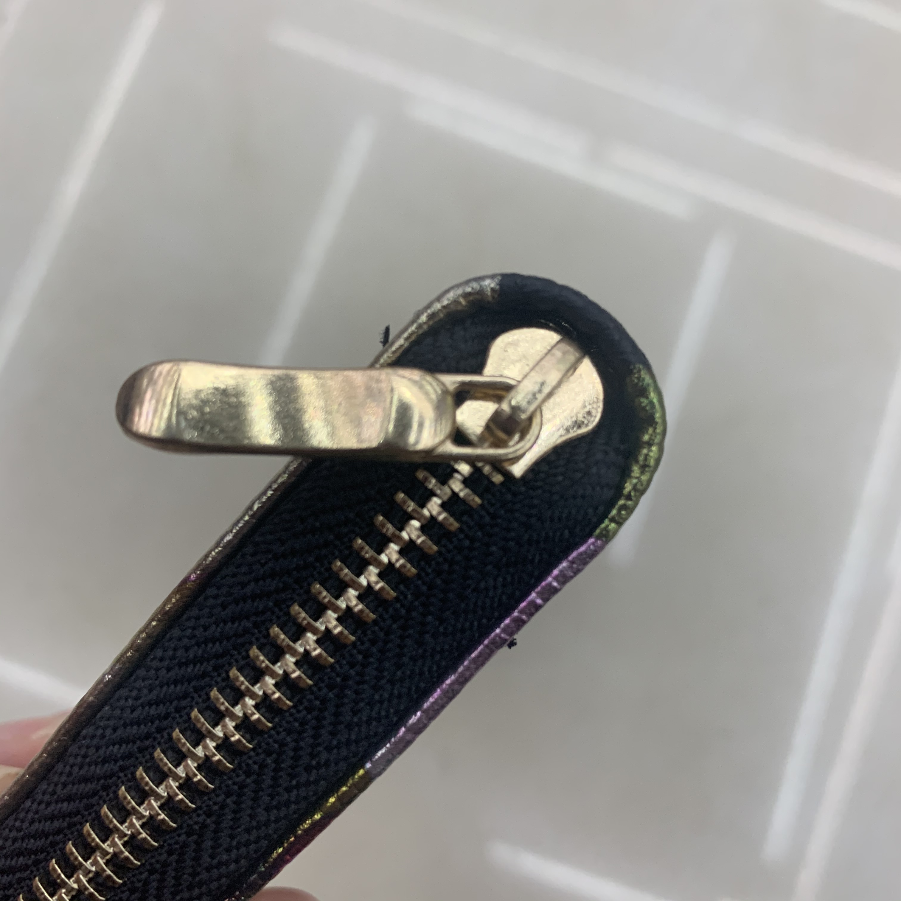 Korean Version Retro Simple Small Pocket Change Purse Women Long Three Fold New Fashion Women Pu Leather Women's Folding details Picture