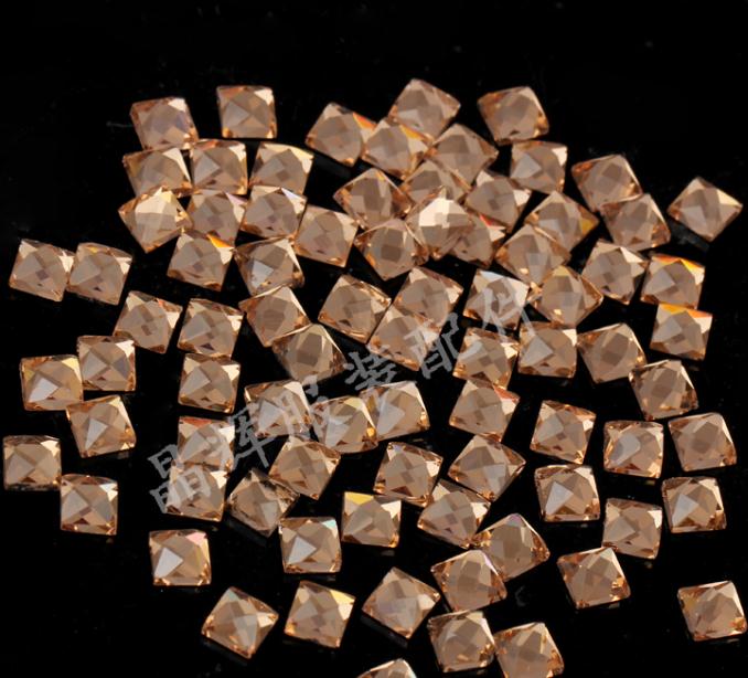 Various colors 6*6 square turtle face shaped Middle Eastern drill DMC nail drill thumbnail