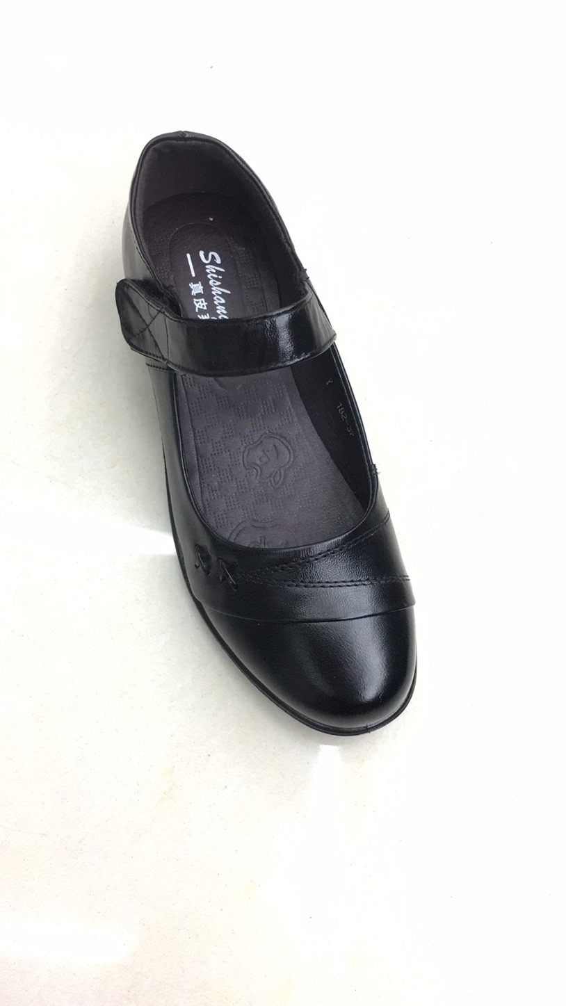 182 Hengdeli cowhide polyester sole machine-pressed shoes Specification image