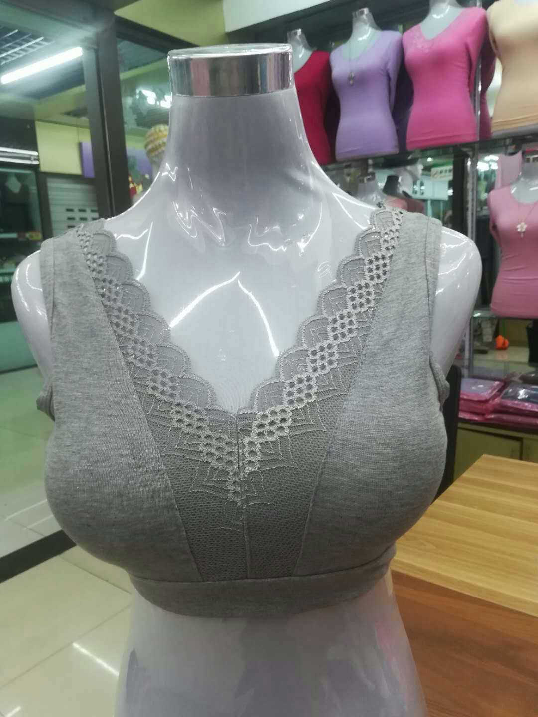 Women's Lace V-Neck Bra Modal Underwire Underwear Base Specification drawing