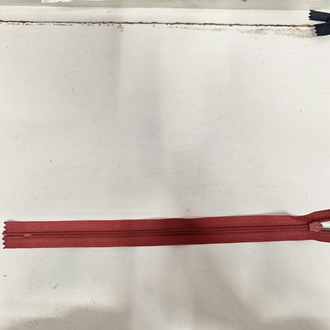 Pants zipper accessories Nylon zipper closed short pull lock clothes pocket men's trousers front zipper red zipper