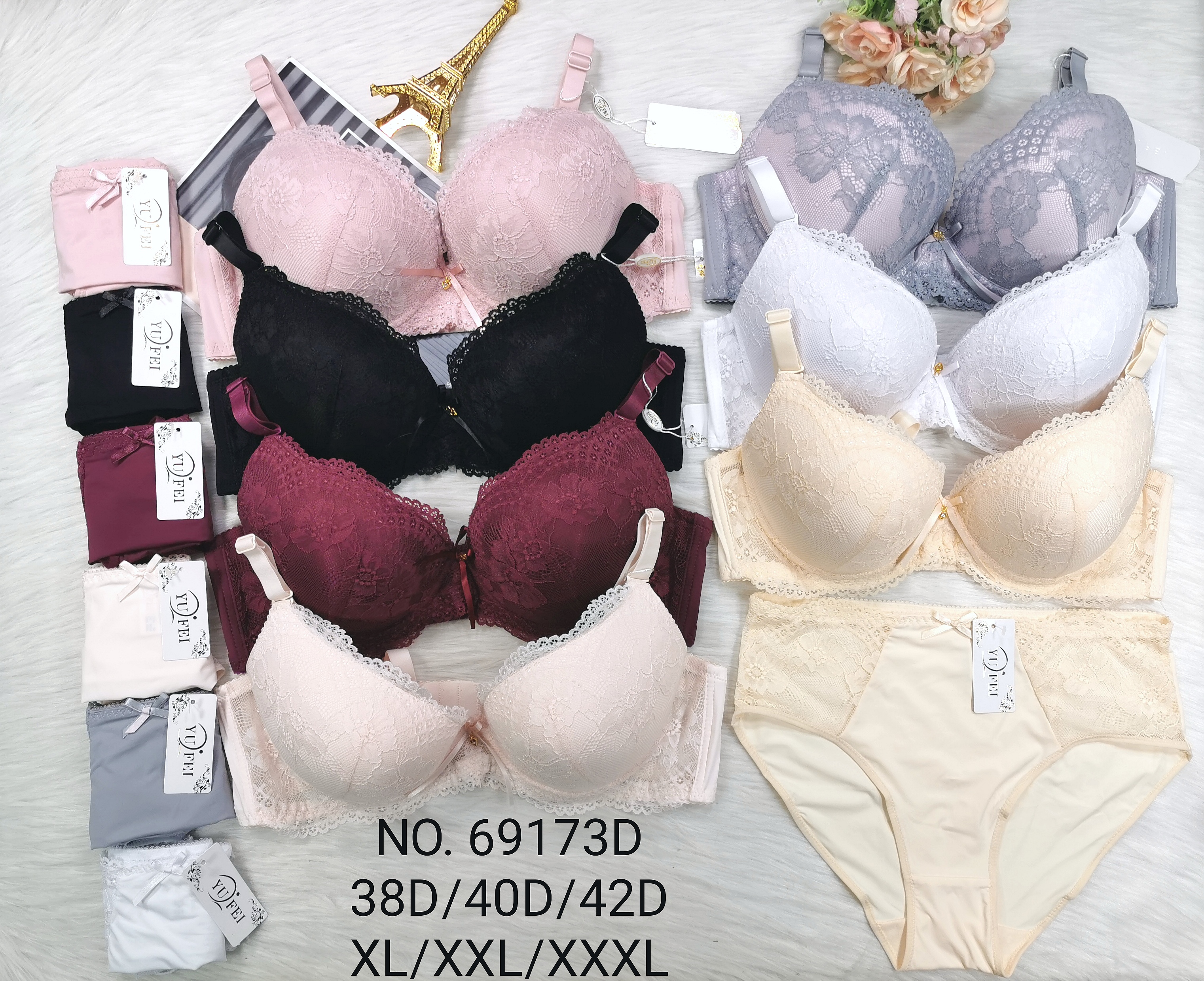 Sunflower Lace Beauty Back Wrap Top Top With Breast Pad Base V-Neck Hang