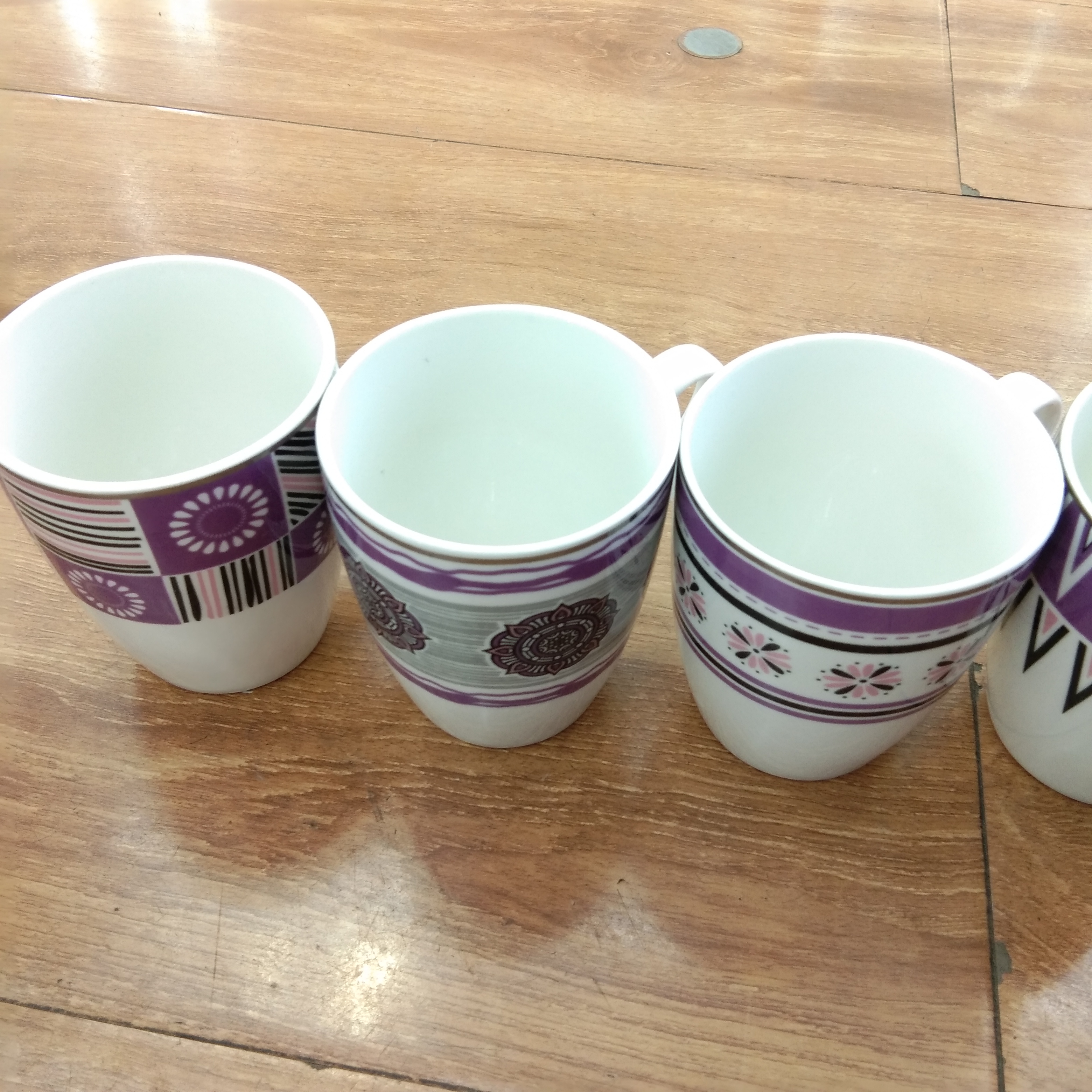 Ceramic geometric pattern cups, creative mugs, household cups wholesale Xingbi XB100 Specification image