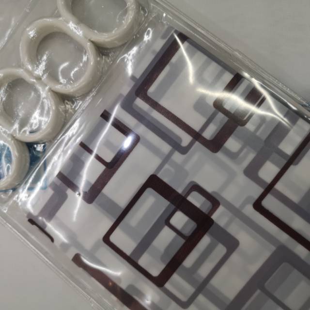 厂家直销爆款加厚浴帘防水布套浴室门帘防霉帘子细节图