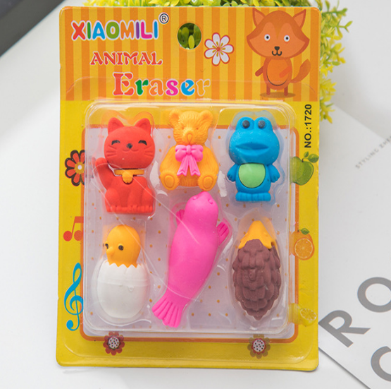 小米粒XIAOMILI新款大萝卜橡皮擦可爱学习文具