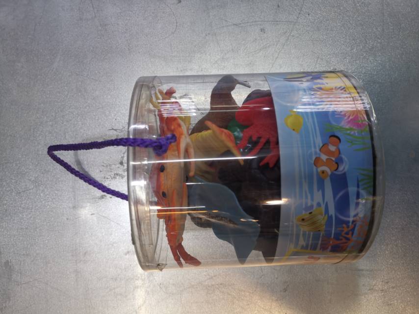 塑料桶装静态各种海洋动物模型仿真玩具塑料材质款式多样