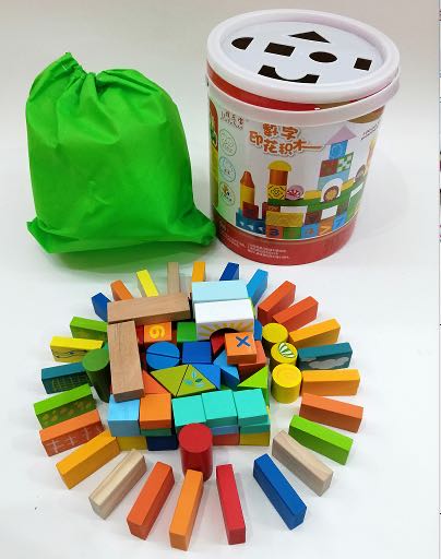 100 building blocks can help babies recognize various geometric shapes details Picture