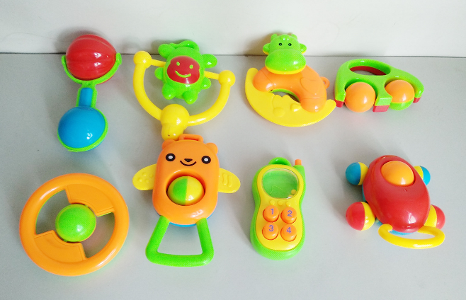 Newborn baby toy hand-cranked bell gift box set, educational hand-cranked bells for toddlers and babies