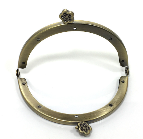 Case accessories 10.8cm round smooth plum head pinhole clip DIY mouth gold manufacturers direct thumbnail