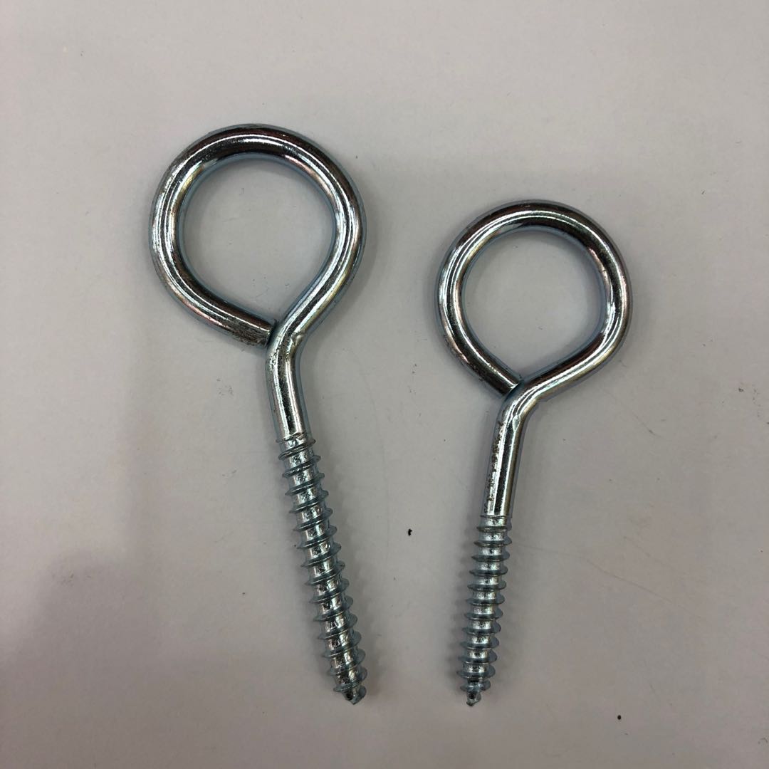 厂家大量供应铜羊眼铁羊眼钉不锈钢羊眼圈 9字钉羊眼螺丝钉产品图