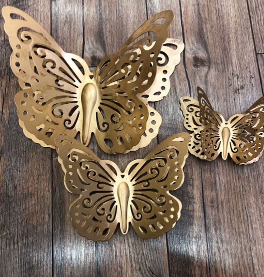 厂家新款套三铁艺蝴蝶大量批发