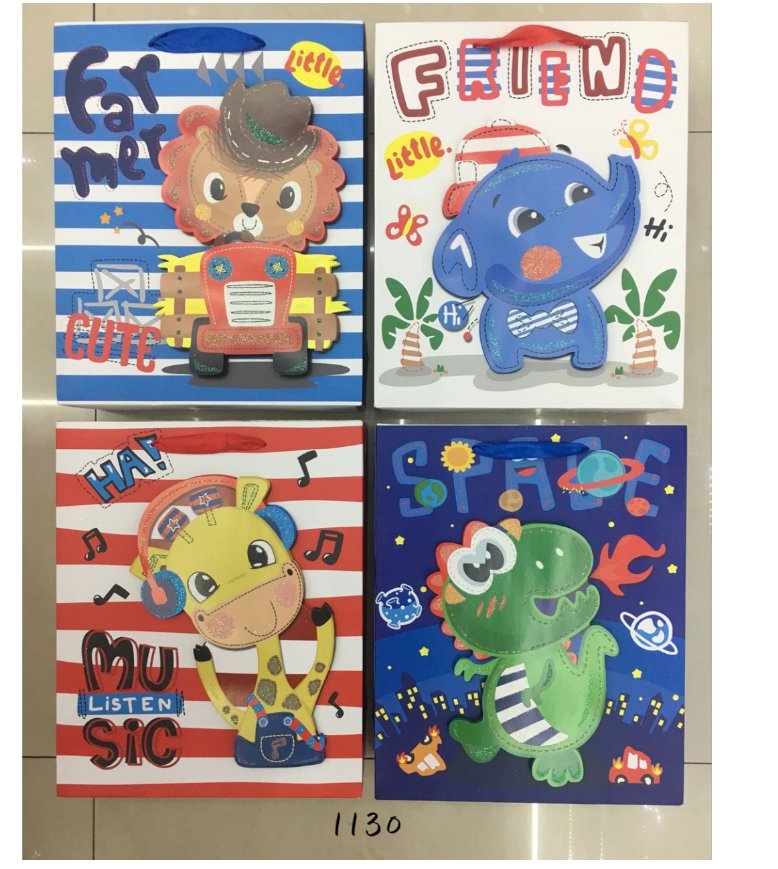 卡通手提袋纸袋子定制作企业礼品袋可印刷logo包装广告服装袋定做高档