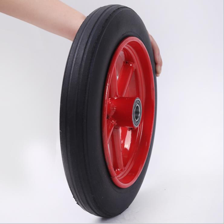 8寸铁芯实心橡胶轮胎 手推车工矿车轮胎耐磨轮胎产品图
