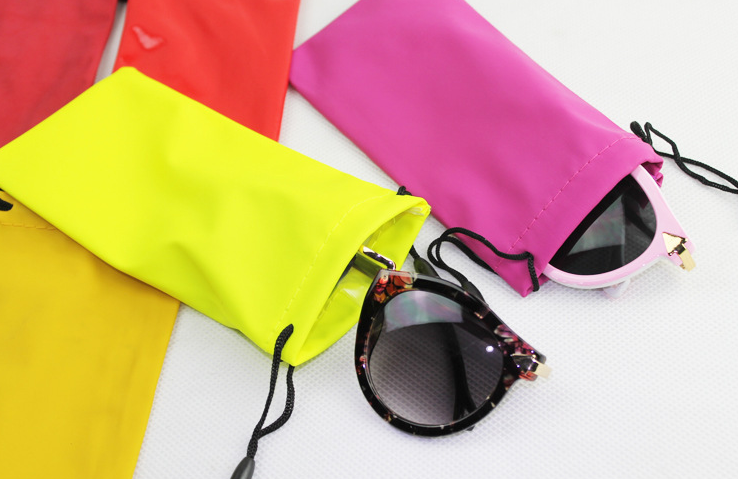Fabric glasses bag, solid color, sun eye myopia glasses bag packaging, unisex protective glasses D932 details Picture