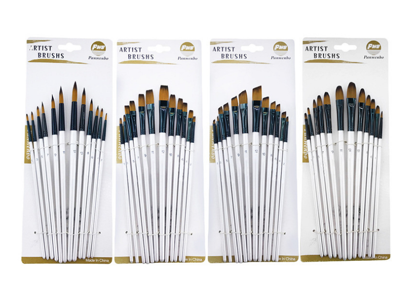 Factory direct installed bristle water chalk acrylic paintbrush watercolor brush art oil paintbrush set thumbnail