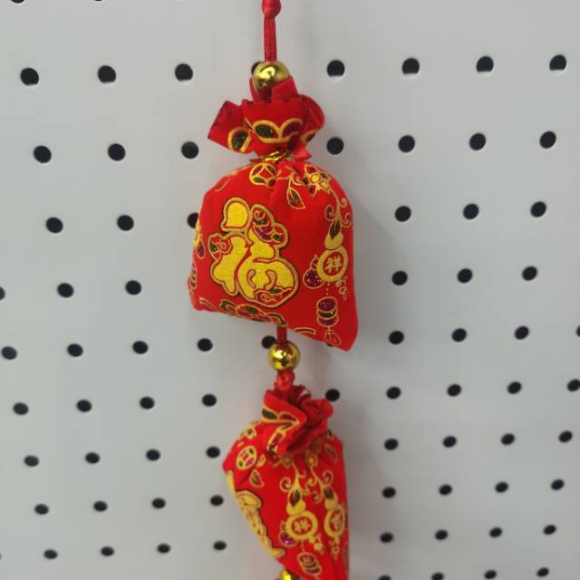 8 Series Of Fortune Bag Flannelette Printed Hanging Fringe Fortune Word Auspicious details Picture