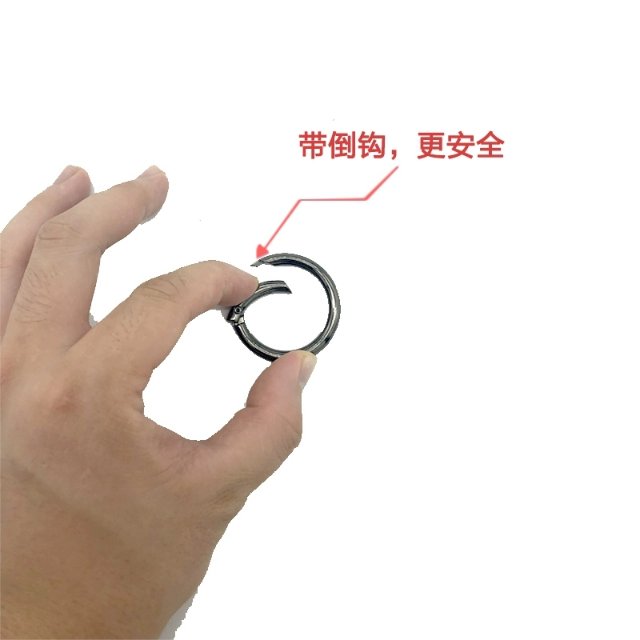 Bag ring buckle accessories, open spring coil, women's bag hook buckle, chain adjustment buckle, bag hardware accessories, metal buckle details Picture