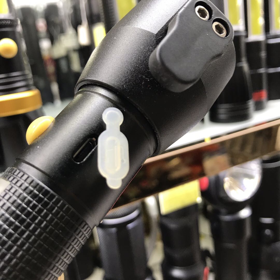 Small, portable, high-intensity rechargeable flashlight, life-saving hammer, zoom, ultra-bright outdoors Specification image