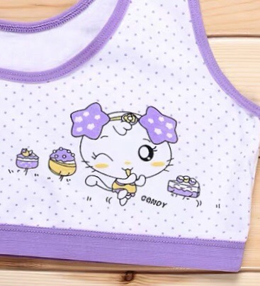 Cotton Vest For Girls Without Underwire Children's Chest In Primary School Underwear Halter Growing Girls Vest Specification drawing