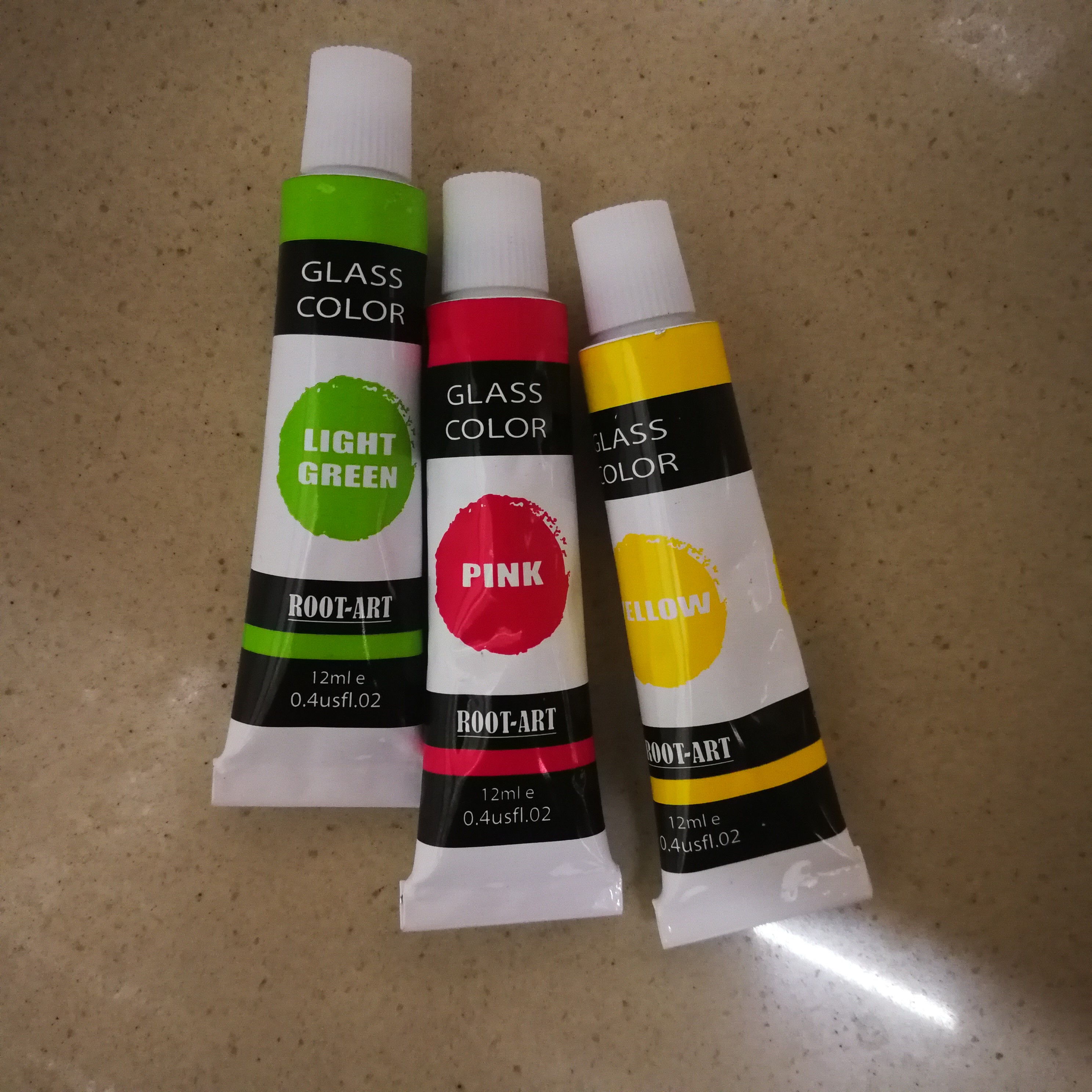 Gl1212 Paint Glass 12 Colors 12Ml Painted Graffiti Paint Painting Non-Toxic Waterproof Box Children Students Diy Hand-Painted Specification drawing