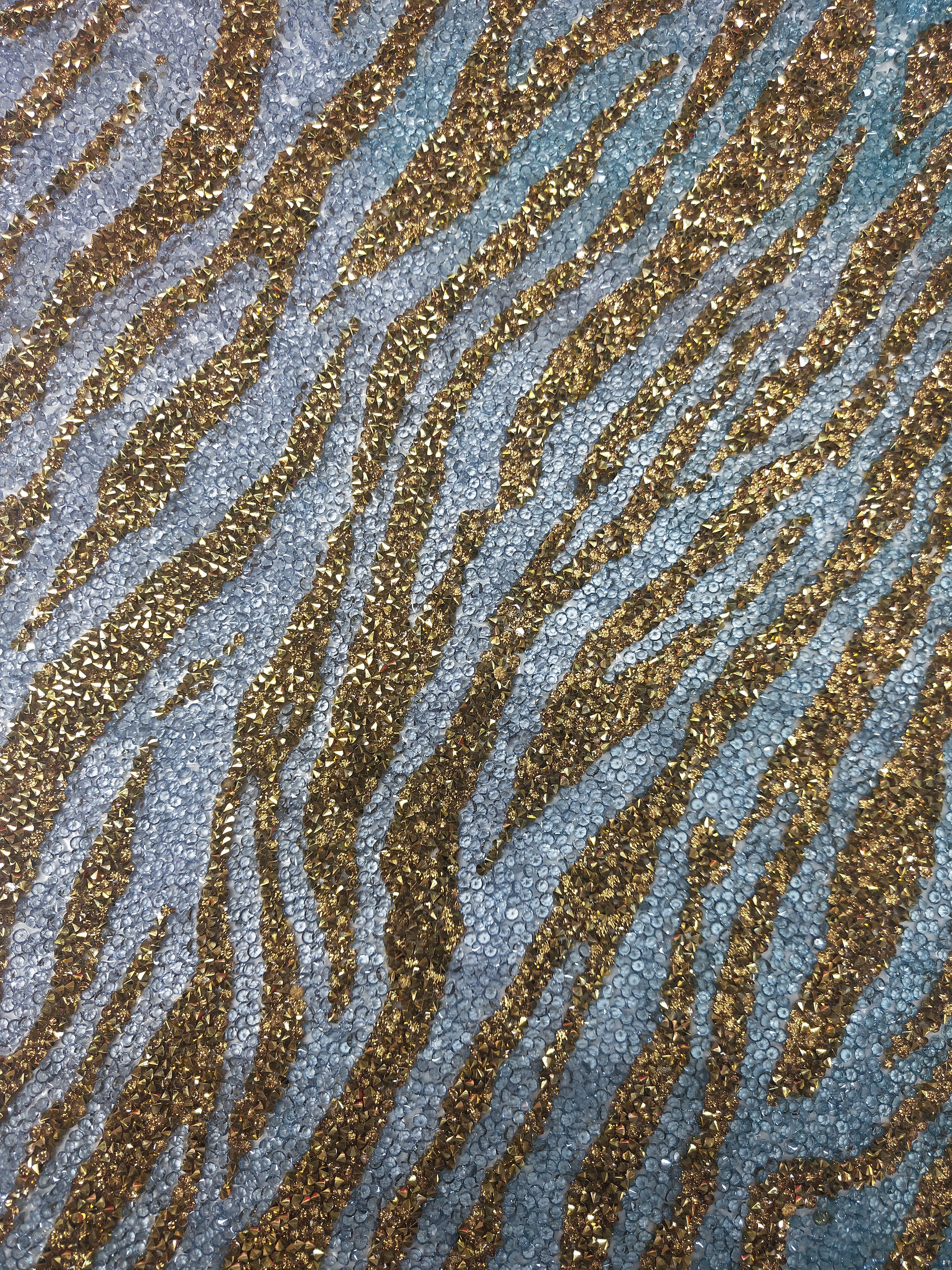 24*40Cm Water Drill Leopard Print Series Hot Melt Glue Hot Drill Glue Mesh Back Glue Stick Drill details Picture