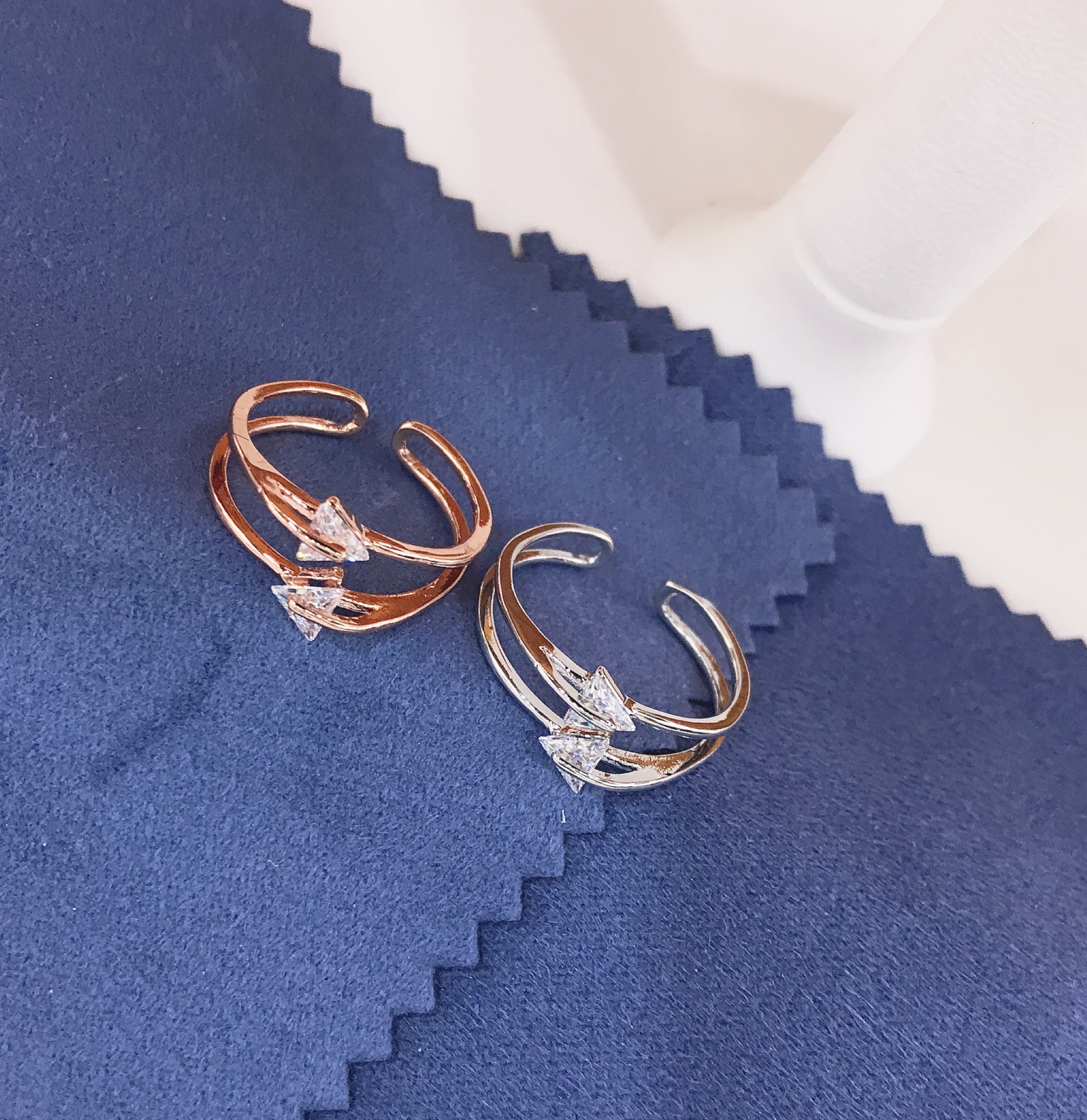 Bestsellers of foreign trade jewelry, cross-border AliExpress, Amazon and wish bestsellers Zircon rings, zircon accessories, girls' jewelry, Xinmingyang Specification image