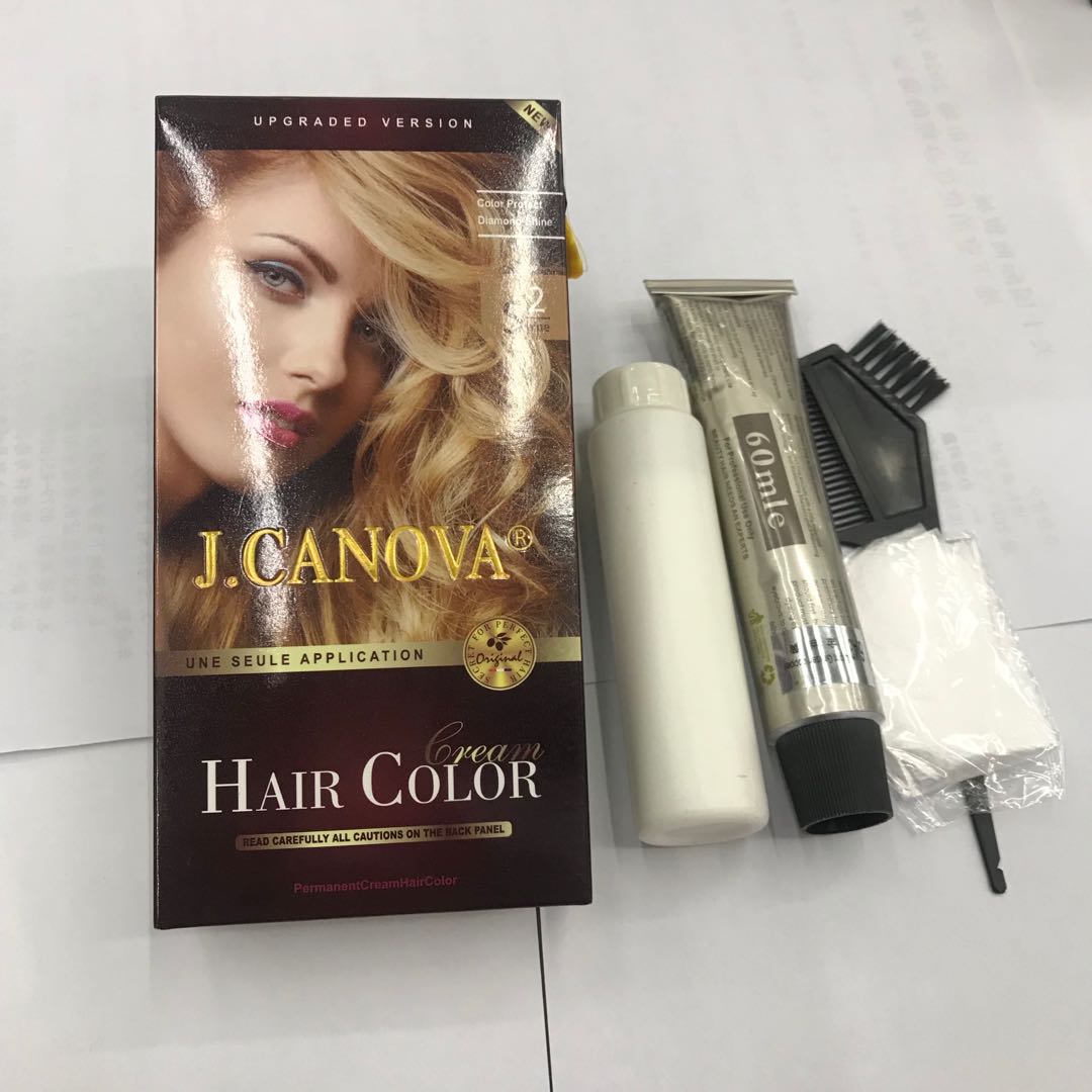 Ladies' golden yellow plant-based hair dye, a natural homemade hair dye cream, a perfect tool for both men and women Specification image