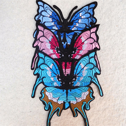 Color Cotton Bottom Butterfly Handmade Diy Clothing Outer Patch Patch Hoodie Decorative Accessories details Picture
