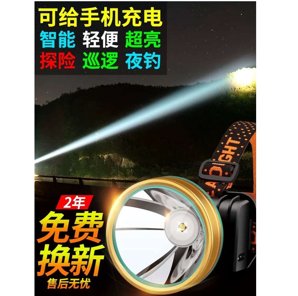 LED头灯强光超亮充电头戴式夜钓超轻小号远射户外电筒细节图