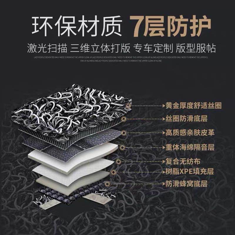 Full Surround Leather Special Car Special Car Foot Mat Large Surround Easy To Clean Carpet Mat Car Mat Foot Mat Non-Slip Mat details Picture