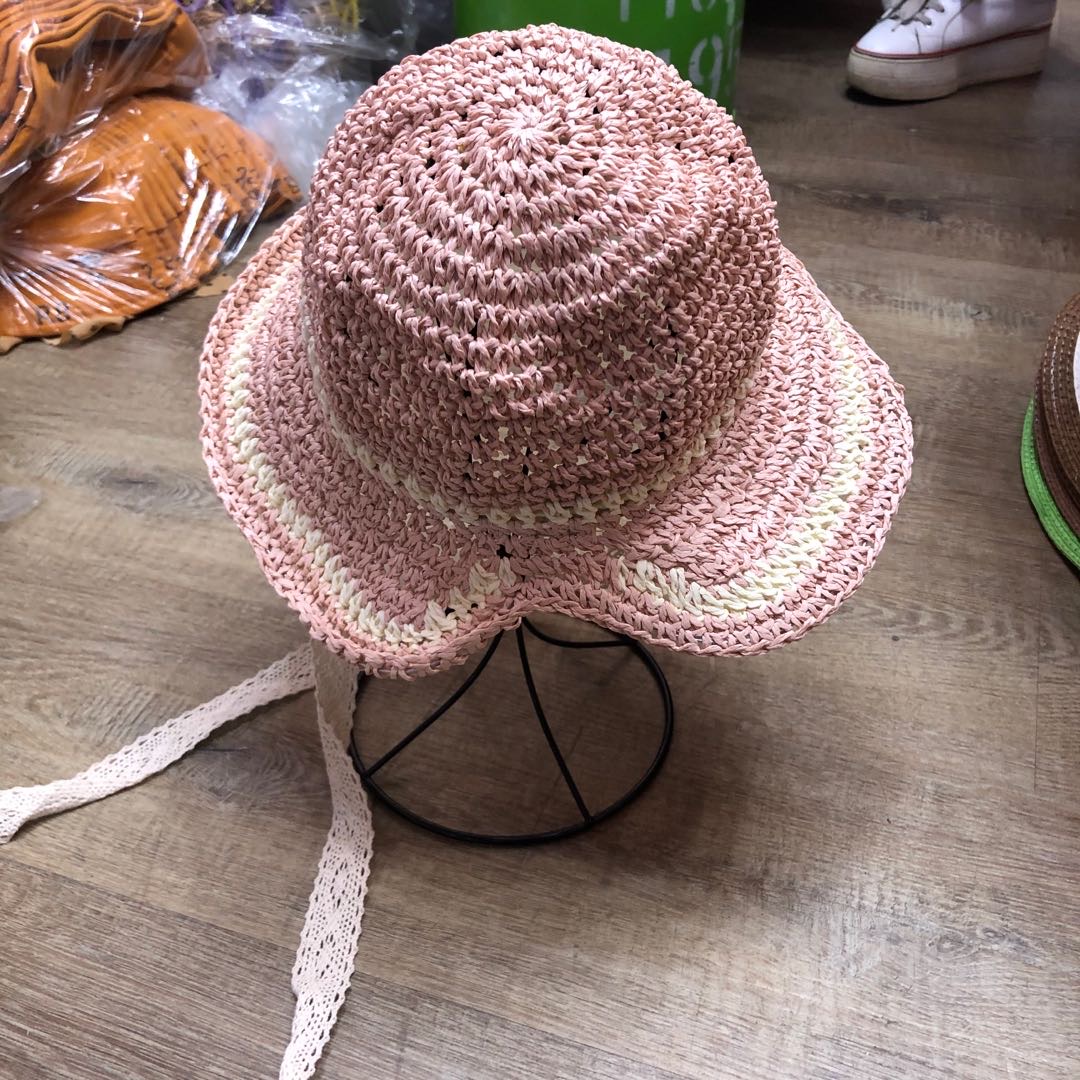 Summer Children's Straw Hat Shade Beach Hat Children's Fashion Sun Hat Specification drawing