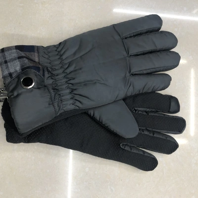 Men's Gloves For Winter Riding Plus Fleece Thickened Warm Windproof Leather Gloves For Outdoor Motorcycle Riding