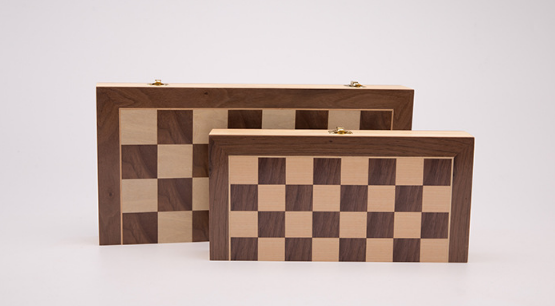 Recreational chess pasted wooden leather folding magnetic chess