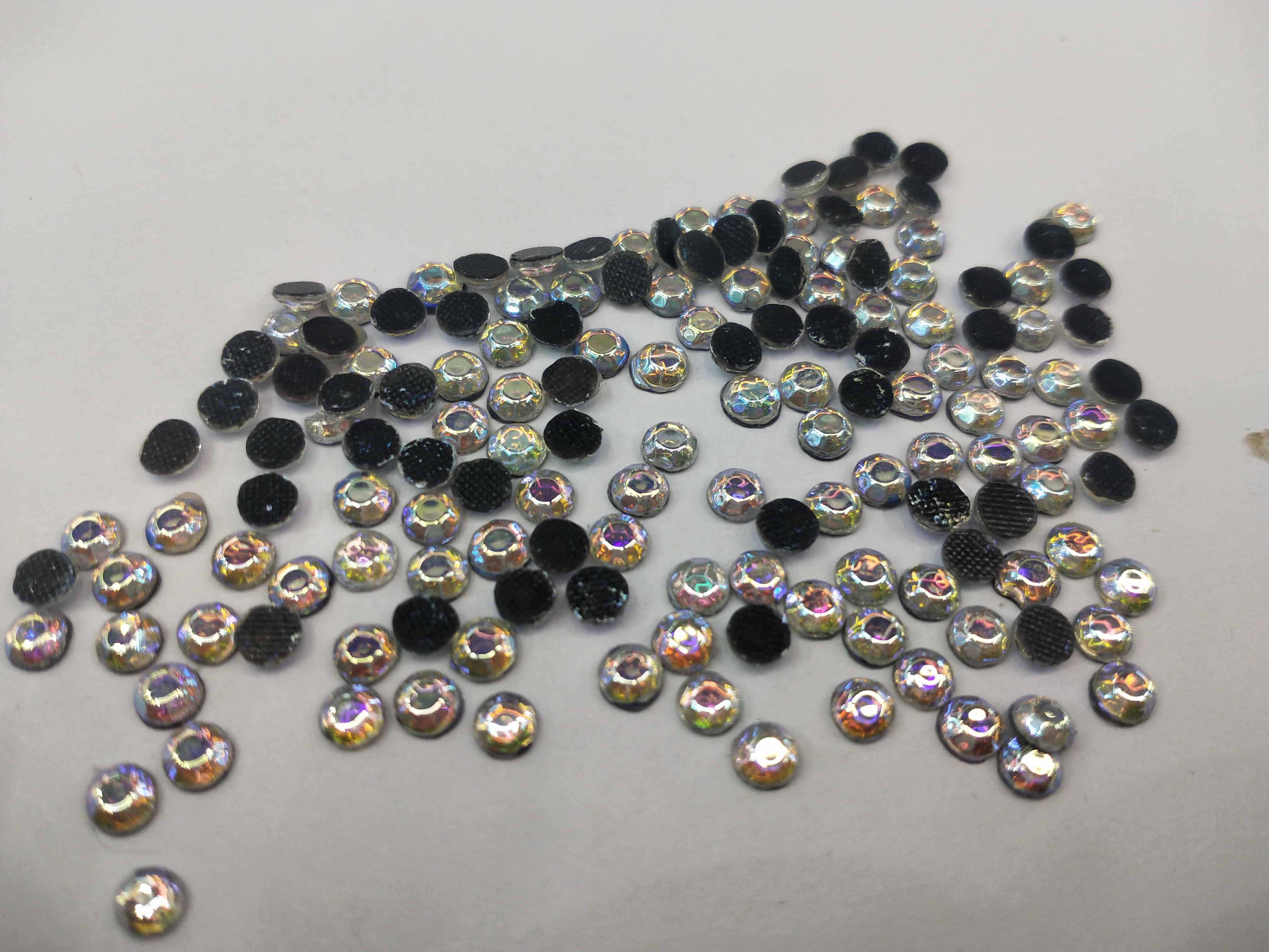 烫钻/烫钻贴树脂/美甲树脂花/布贴/黑尖晶细节图