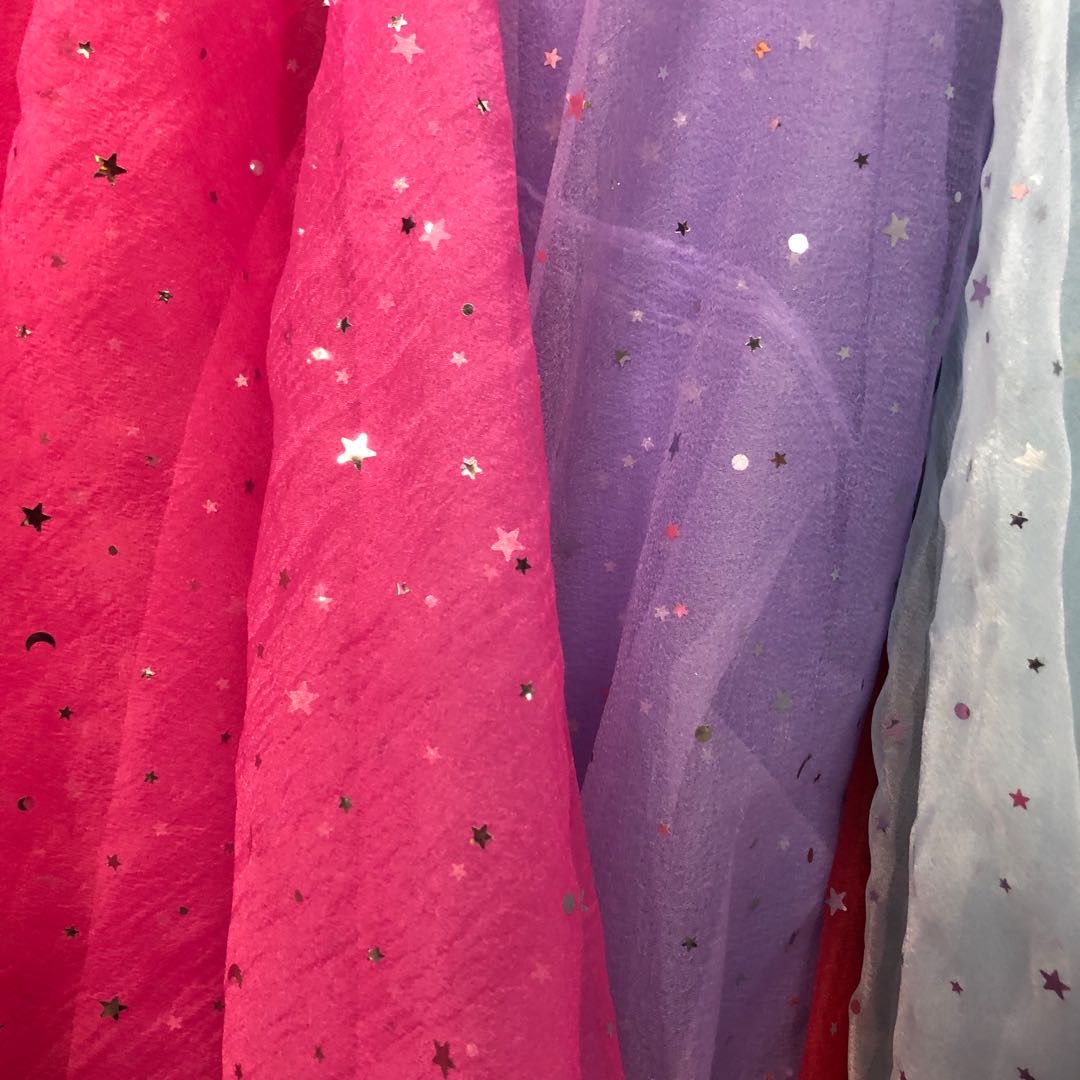 亮片泡泡纱 星月 饰品辅料 厂家直销当季新品可批发可零售