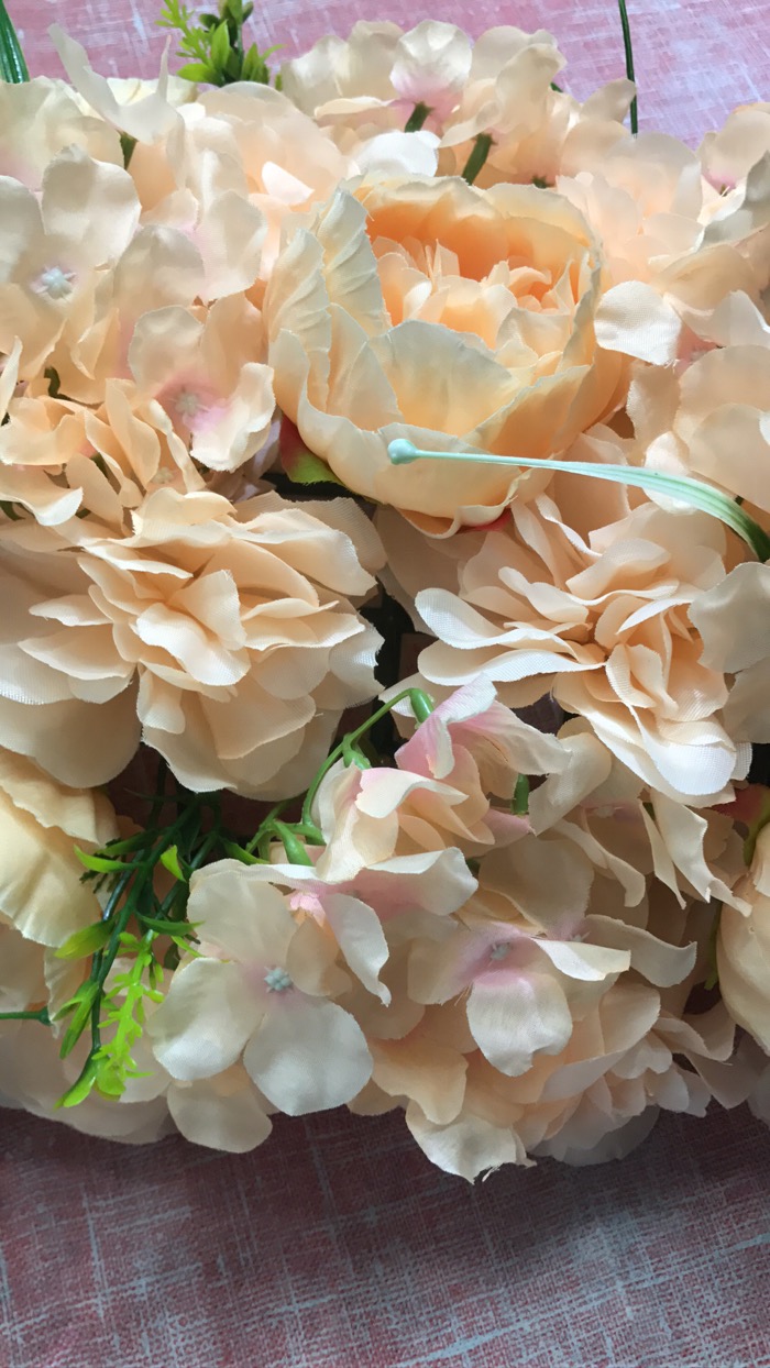 仿真花假花玫瑰绢花客厅室内装饰diy花朵绣球花包装装饰产品图