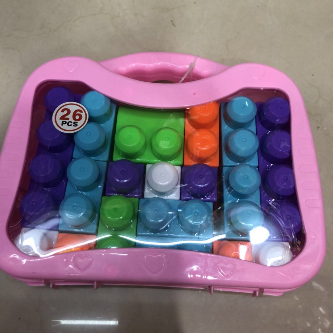 New tote bag eco-friendly plastic building blocks puzzle toys for children
