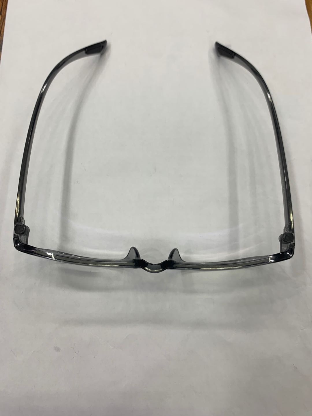 Classic square resin full-frame black myopia glasses and plain glasses details Picture