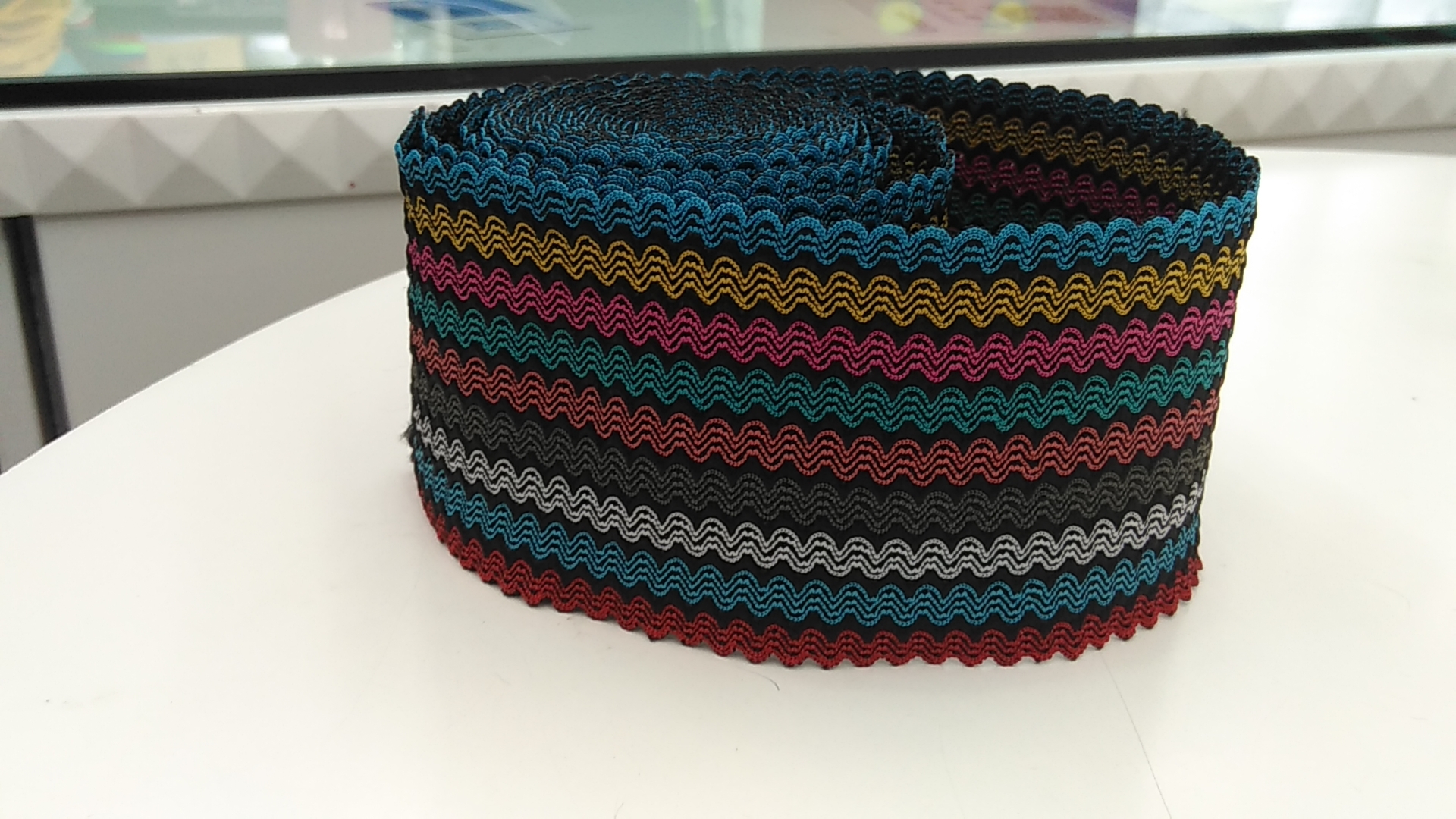 运杰 织带 定制  彩色混条纹织带涤纶织带厂家直销