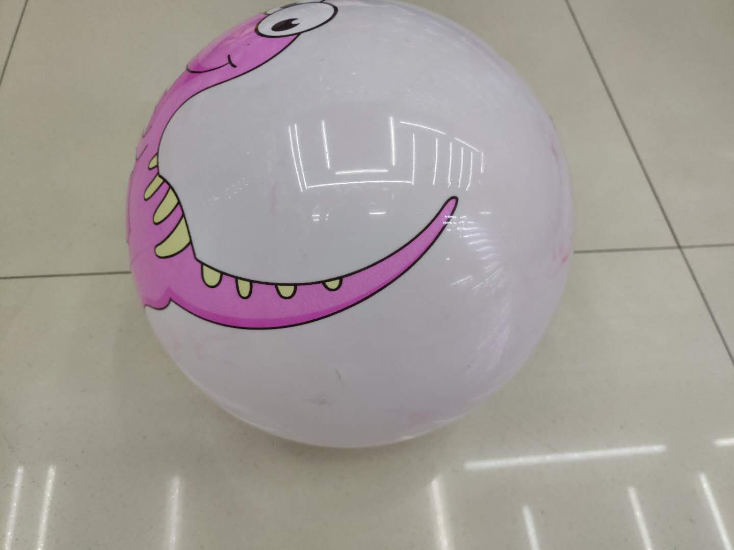 Cartoon One standard ball Kindergarten household children's inflatable yoga fitness jumping sheep horn ball large thickened jumping ball toy details Picture