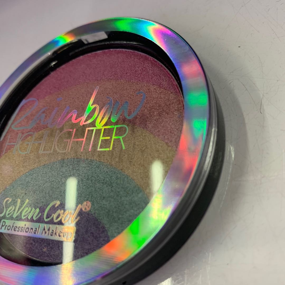 Round Rainbow Premium Eyeshadow Case Eyeshadow Tray details Picture