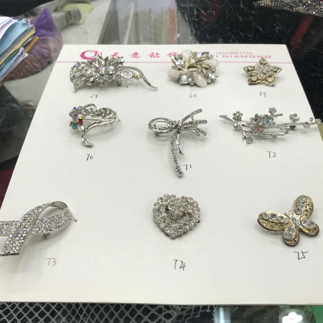 布贴/饰品pvc软胶/布标/大头针固定针/微镶钻配件产品图
