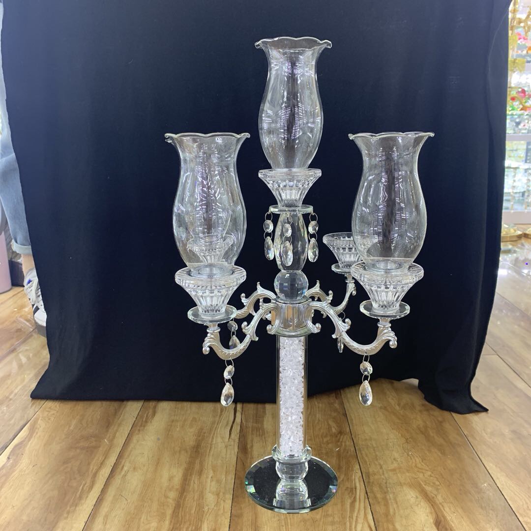 Factory direct sales of 5-head candlesticks with glass crystal lace tassels