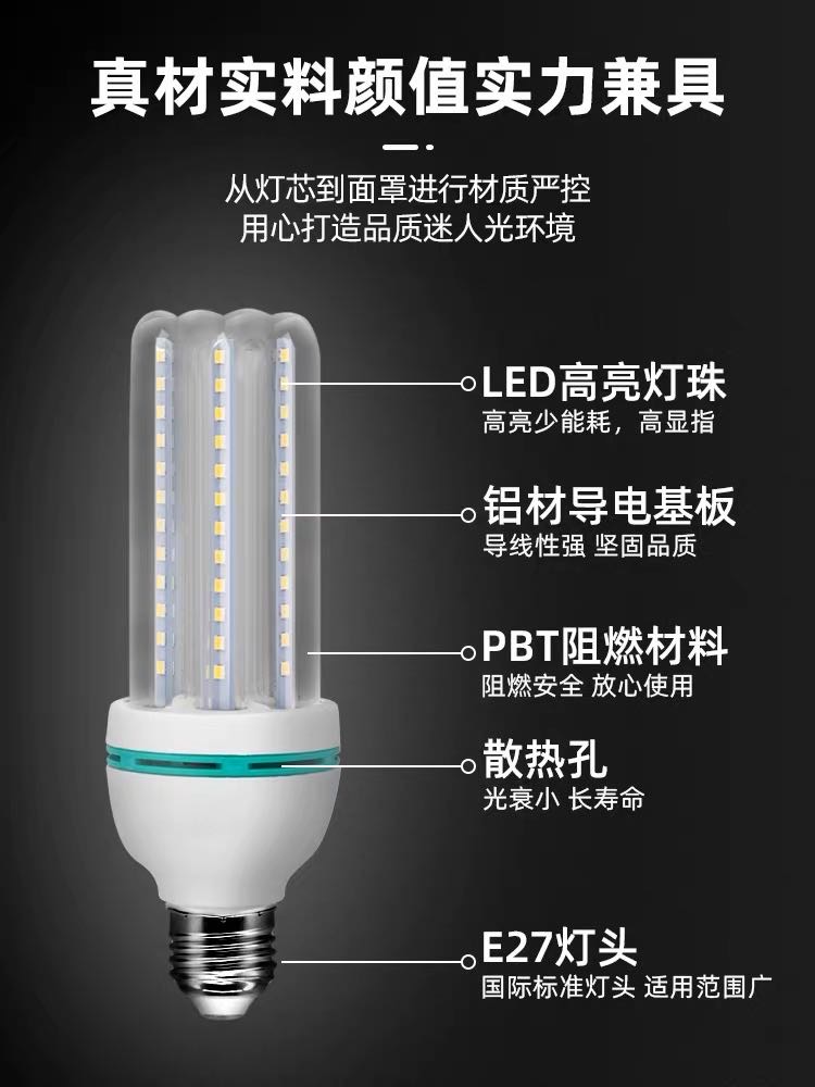 e27家用照明灯节能超亮灯螺口产品图