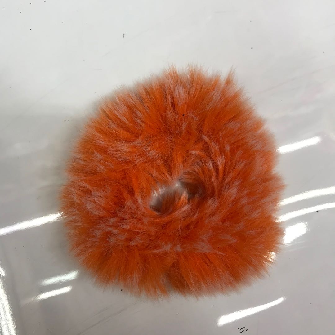 Thickened fur ring Winter mink Hair Rubber Band Female hair tie female face wash female fur hair string female thumbnail